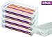 1InTheOffice Pencil Box, Stackable Translucent Clear 8.25 x 1.5 x 4 Inches, (4 Pack)