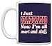 ThisWear Graduation Gifts Just Graduated Now I'm All Smart and Stuff Grad Gift 11oz Ceramic Coffee Mug