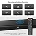 Sound bar for TV, Vinoil 2.1 Channel 35 Inch TV Soundbar Media Player with Built-in Subwoofer, 105 dB, Strong Bass, Optical/AUX/Coaxial Input, Wall Mountable, Surround Sound System for Home TV