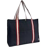 Augbunny 16OZ Canvas Lined Shopping Grocery Tote Multi Purpose Beach Bags Diaper Bag