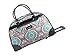 Kathy Van Zeeland Designer Duffel Bag - Small 22 Inch Rolling Carry On - Lightweight Weekender Overnight Business Travel Luggage - Rolling 2-Spinner Wheels Suitcase for Women