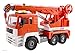 WolVol Friction Powered Construction Crane Truck Toy with Lights and Sounds for Kids, Crane arm can Expand to 18 inches