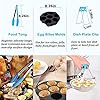 Yingrace-8-inch-Air-Fryer-Accessories-14-pcs-for-Tower-Phillips-Gowise-Airfryer-Fit-All-Standard-Deep-Fryer-Accessories-XXL-48-59-QT-for-Home-Use-8-Inch YINGRACE Air fryer Accessories, 12 pcs Deluxe Air Fryer Accessory Set Suitable for Cosori Ninja Salter Tefal 4.2L, 4.5L…