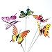 Austor Garden Decor 36 PCS 8CM Butterfly Stakes Party Supplies Decorations Patio Ornaments for Outdoor Yard
