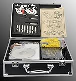 Tattoo Kit 2 Machine Gun Complete Power Supply Needles 7 Inks By Attu