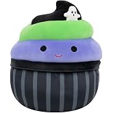 Squishmallows Original 12in Kurt the Halloween Cupcake with Ghost Topping &ndash; Official Jazwares Halloween Plush (Medium-Sized)