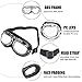 Vintage Motorcycle Goggles, Anti-UV Adjustable Motorcycle Glasses Motocross Pilot Scooter Goggles Harley for Kids, Men and Women