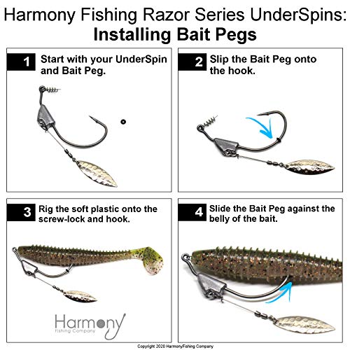 Harmony Fishing – Razor Series Wacky Weedless WG Hooks – Los Mejores Anzuelos De Pesca De Lubina Para The Wacky Rig Y Neko Rig