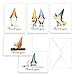 Paper Frenzy Gnomes Thank You Note Card Collection 25 pack with White Envelopes