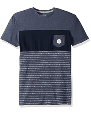 Men's Jacquard Block Tee Short Sleeve Knit