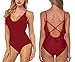 JULNN Women's Swimsuits Fashion One Piece Swimwears Halter Backless Sexy Bathing Suits Bikini