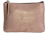 Lancôme Shimmer Shimmery Rose-Gold Cosmetic Travel Bag