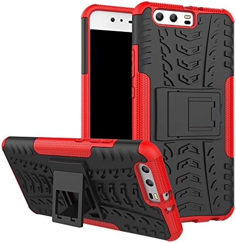 Huawei P10 plus Case, YIFOCUS Hybrid Dual Layers PC+TPU Rubber ShockProof Defender Case For Huawei P10plus