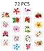 Moon Boat Luau Hibiscus Temporary Tattoos -Hawaiian/Tropical/Flamingo/Summer Pool Party Decorations Supplies Favors 144PCS