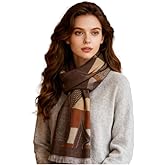 Sumato Scarf for Women Fall Winter Shawl Wraps Long Women Scarves Warm Soft Cashmere Feel Classic Cat Style