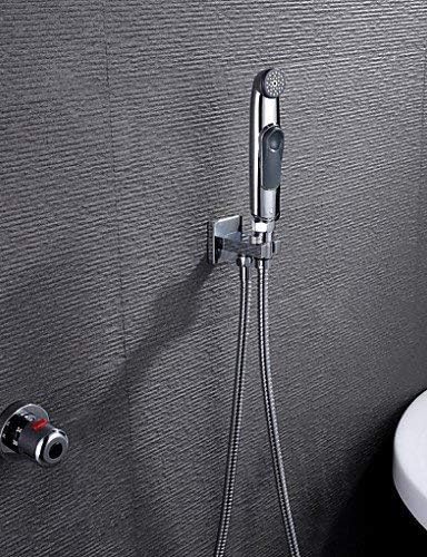 Shower Conversion Plug bathroomtoilet Portable Shattaf Bidet Diaper Sprayer with Thermostatic Faucet Valve and 150 cm Stainless Steel Hose