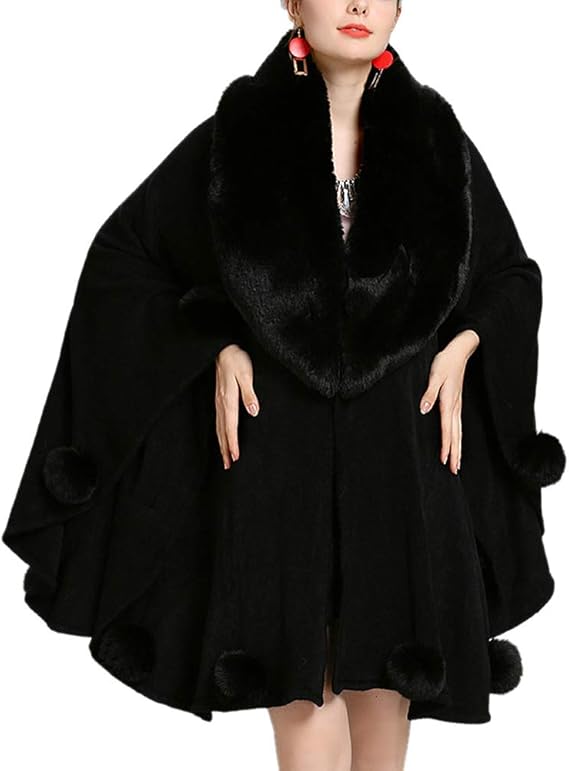 Amazon Sebeter X せべて フェイクファーストール ファーポンチョ ファージャケット ファーコート フェイクファー ファーストール レディース おしゃれ 秋冬 防寒 コート ジャケット 通販