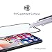 Simpeak 3D-Curved Tempered Screen Protector Film for iPhone X (iPhone 10), 9H Hardness, Bubble Free, Anti-Fingerprint with Applying Tool, Black