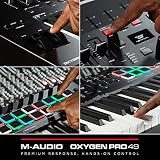 M-Audio Oxygen Pro 49 USB MIDI Keyboard Controller with NKS Beats Pads 8 Knobs view 10