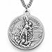 Sterling Silver United States Marine Corps Medal with Saint Michael Back, 1 Inch