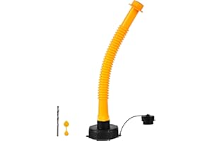 YAMATAKA No spillage gas can spout replacement kit, For No-Spill brand gas can only. For No-Spill 1405/1415/1450/1456/1457/1460/1467/1456/1466 model gas cans. The spout body can be freely bent1 Kit-Black cap