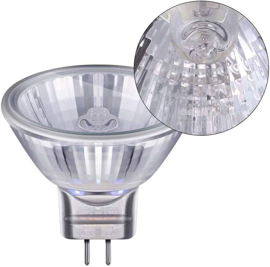 Suithink 10 Pieces Warm White 2700K MR11 G4 20W 12V Halogen Light Bulbs,35mm Diameter, 10 Count (Pack of 1) - Image 4