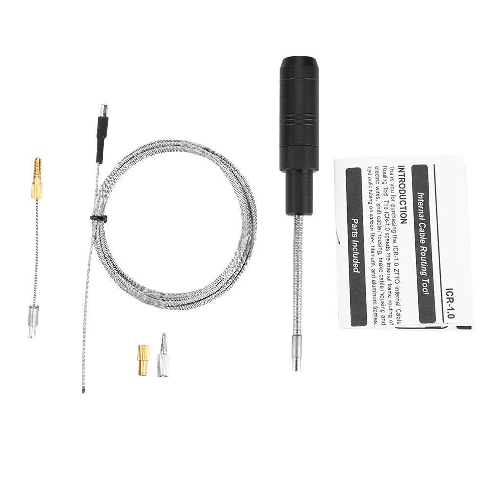 Alomejor Internal Cable Routing Tool for Road Bikes – Magnetic Cable Guide for Hydraulic Brake & Shifter Cables, with Removable Cap and Wire Fittings, Frame Installation Aid for Cl