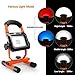 TACKLIFE Rechargeable LED Work Light, 15w Portable Flood Light, Waterproof IP65 Emergency Light, Portable Light for Camping, Fishing, USB Output for Mobile Device, 6000k Color Temperature