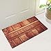 2 Pack Rubber Indoor Doormat Rustic Entrance Welcome Mat 18X30 Low Profile Front Door Mat Home Decor Non Slip Entryway Rug for Apartment Garage Kitchen Wood Words Inside Shoe Scraper Floor Carpet