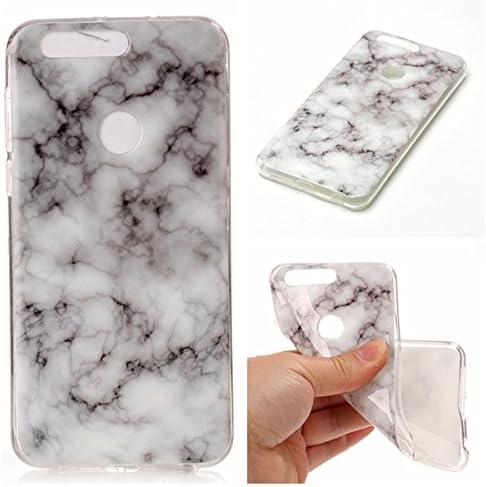 For Huawei Honor8 Case [With Tempered Glass Screen Protector],Metatze Slim TPU Flexible Shockproof Anti-Scratch TPU Bumper Protective Case for Huawei Honor8 - Smoke white