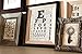 Eye Chart Vintage Dictionary Art Print, Antique Wall Art Home Decor, Modern Boho Poster, Farmhouse Decoration Living Room Bedroom Office 8x10 Inches, Ready To Frame