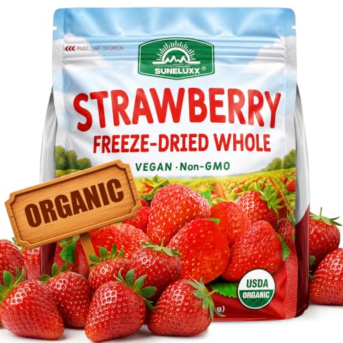 Organic Freeze Dried Strawberries Whole Dehydrated