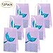 iefoah 12 Pack Mermaid Party Supplies - Gift Bags, Favors, Glitter Treat Paper Bags for Kids Girls Themed Birthday Party