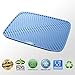 Samuelworld Large Size Dish Drying Mat Silicone Counter Mat High Ridges for Better Aeration, 0.4 Inch Thickness