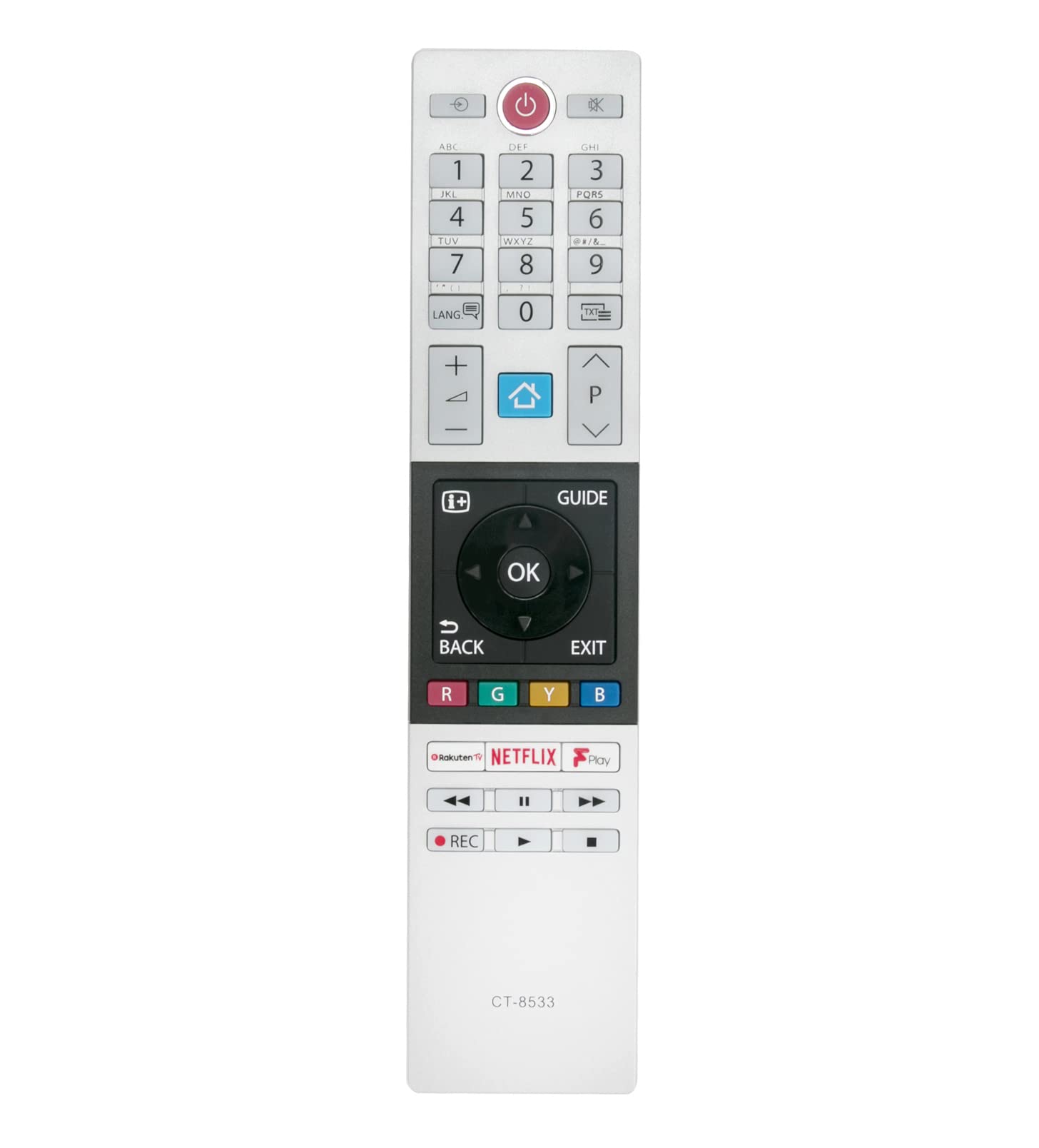 AULCMEET CT-8533 RC42150 sub CT8541 Replace Remote Control Compatible with Toshiba TV 58U2963D 2863DB 32WK3A63DB 32W2863DB 40L2863DB 43L2863DB 49U5863DB 50U6863D 43V5863DB 55U6863DB 65U6863DB