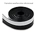 45mmX5m Window Door Silicone Rubber Sealing Sticker Seal Strip 3M Adhesive/black