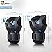 JBM Presents Special Multi Sport Protective Gear Knee Pads and Elbow Pads with Wrist Guards for Cycling, Skateboard, Scooter, BMX, Bike (Blue and Dark, Adult)