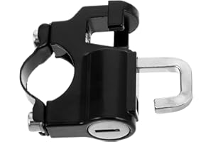 POPETPOP 1 Set Car Helmet Lock Helmet for Bike Hooks E Bike Helmets Safety Hat Plastic Black