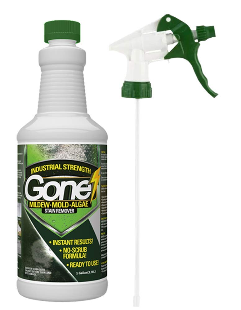 EcoClean Solutions Mold, Mildew & Algae Stain Remover | No-Scrub Stain Remover | Instant Results for All Surfaces - 32 oz