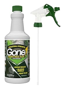 EcoClean Solutions Mold, Mildew & Algae Stain Remover | No-Scrub Stain Remover | Instant Results for All Surfaces - 32 oz