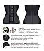 SHAPERX Camellias Women Classic 3 Hooks Latex Waist Trainer Corset for Weight Loss Waist Cincher Body Shaper Slimmer Tummy Control Shapewear Black Plus Size,SZ1988-3-Black-5XL