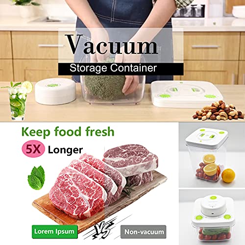 Vacuum Seal Food Storage Container Set，Vacuum Sealer Containers with