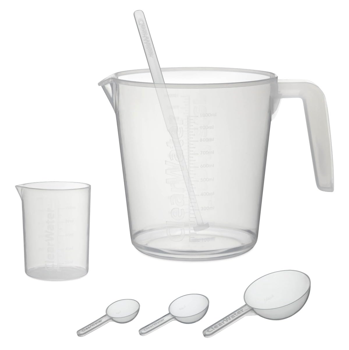 Clearwater Measuring Set for Swimming Pool and Hot Tub Chemical Treatment, Transparent, 19.5 cm*13.0 cm*18.0 cm