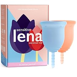 LENA Sensitive Menstrual Cups, Soft Reusable Period