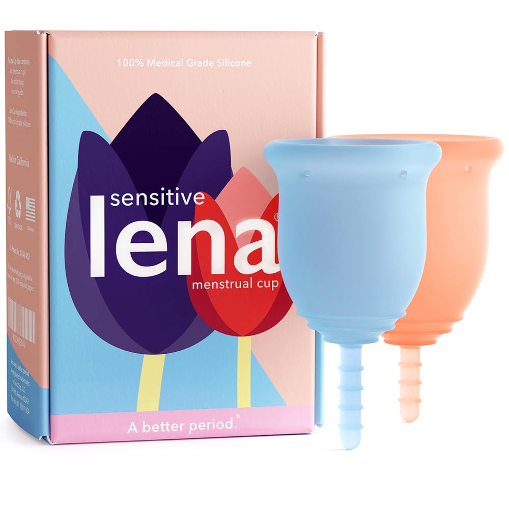 LENA Sensitive Menstrual Cups, Soft Reusable Period