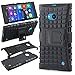 Microsoft Nokia Lumia 730 / 735 Case - Armatus Gear (TM) Pixel Rugged Hybrid Armor Case Shockproof Tough Cover Protector TPU + Rubberized PC with Kickstand For Nokia Lumia 730 / Lumia 735 - Black/Black