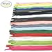 Mmei Pack of 60 Nylon Invisible Zippers for Tailor Sewer Sewing Craft Crafter's Special 16 Inch 20 Colors (3 pcs per color)