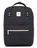 DISA Backpack Purse | Fits 15-inch MacBook | 14.3''x10''x5.5'' | Black