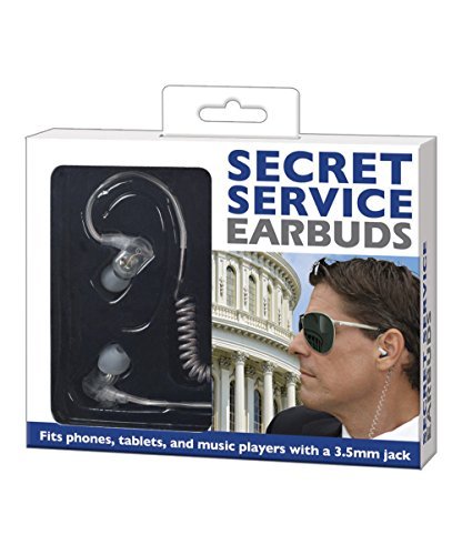 "Secret Service" Earbuds for Phone Tablet and Music Player with 3.5MM Jack