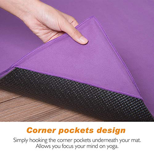 image for TOPLUS Yoga Towel, Sweat Absorbent Non-Slip Hot Yoga Towel + Hand Towe